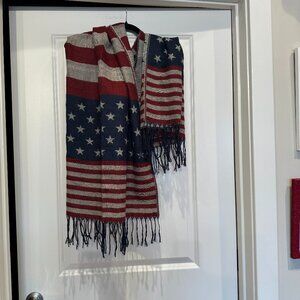 Slightly Abstracted US Flag design scarf or wrap
